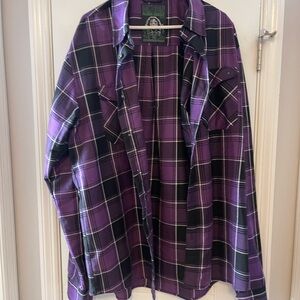 DIXXON Purple and Black Flannel Shirt